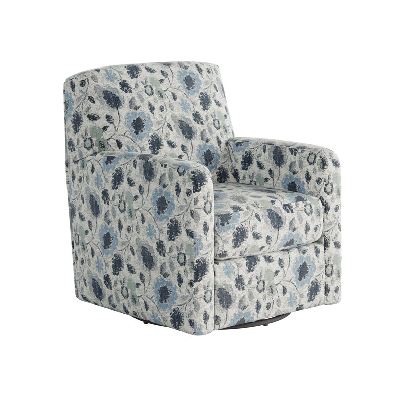 Fauteuil oscillant pivotant Balina Bindi, H 38 po x l 35 po x P 36 po  , Mykonos Denim