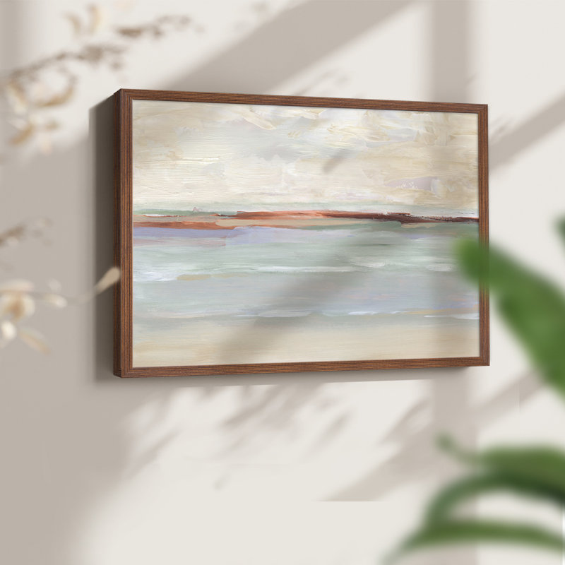 Sienna Horizon I - Reproduction encadrée - Restickable, H 8 po x l 10 po, Noyer