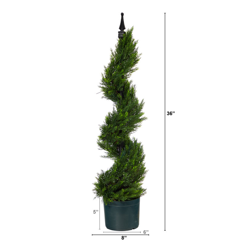 36'' Faux Cypress Topiary in Pot