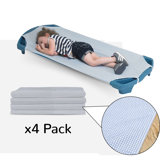 Angels Rest Gingham Cot Sheet  - Set Of 4