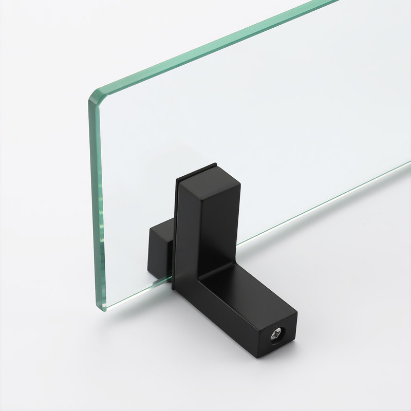 Tablette de salle de bain Keyshia, Matte Black, H 3,5 po x l 15,75 po x P 4,72 po