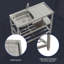 17 Stories W Single Bowl Stainless Steel Freestanding Kitchen Sink with 2 Faucet Holes-522316867