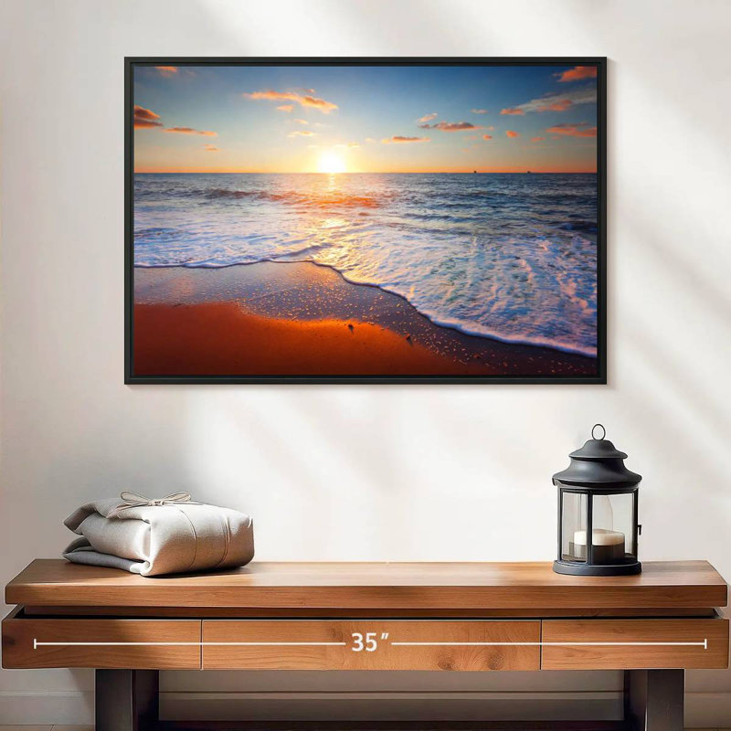 Siesta Maulik, 25 po x 17 po, Cadre flottant noir