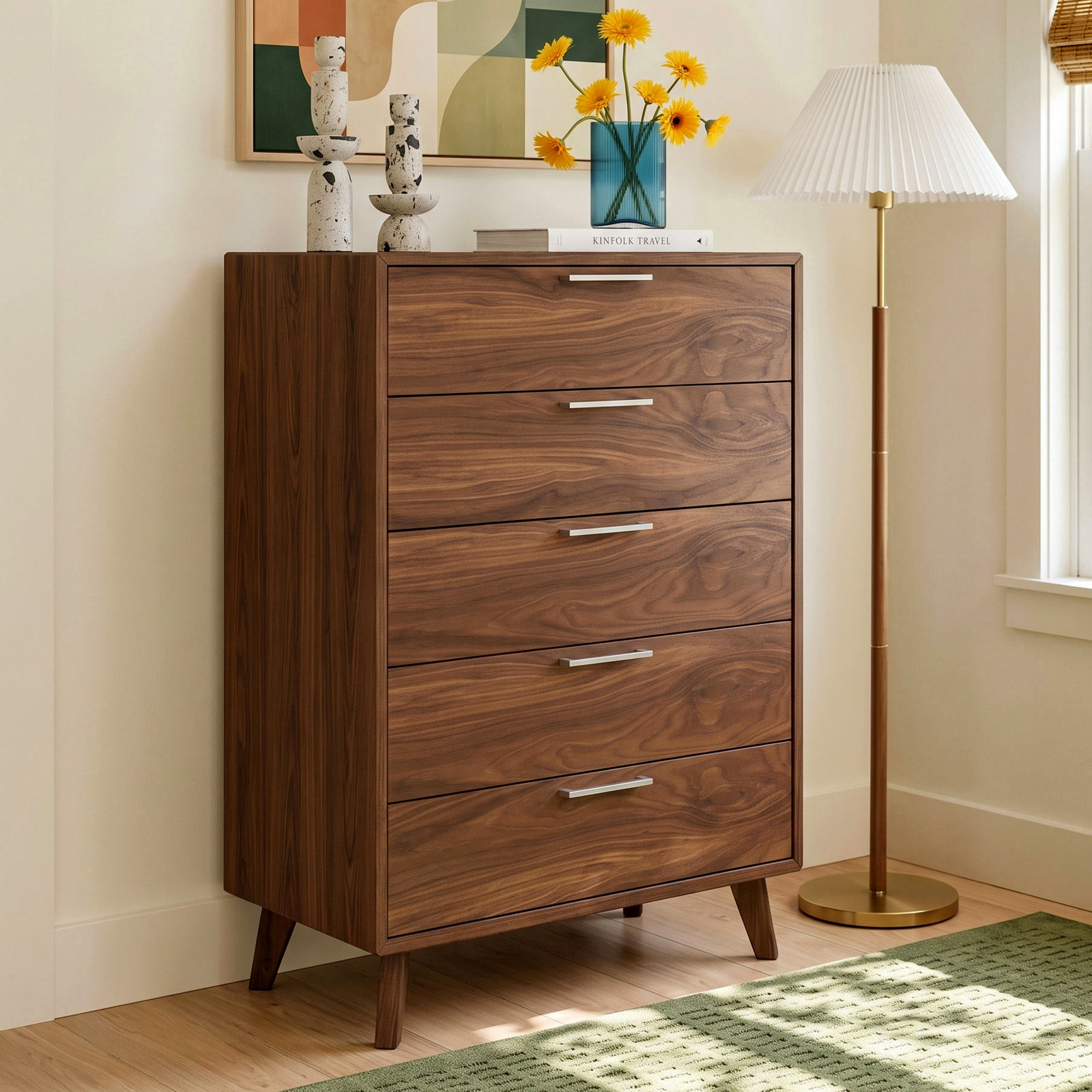 Glow 5 - Drawer Dresser, Walnut