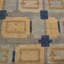 Rug & Kilim’S Scandinavian-Inspired Geometric Gold Beige And Blue Wool Pile Rug-805849396