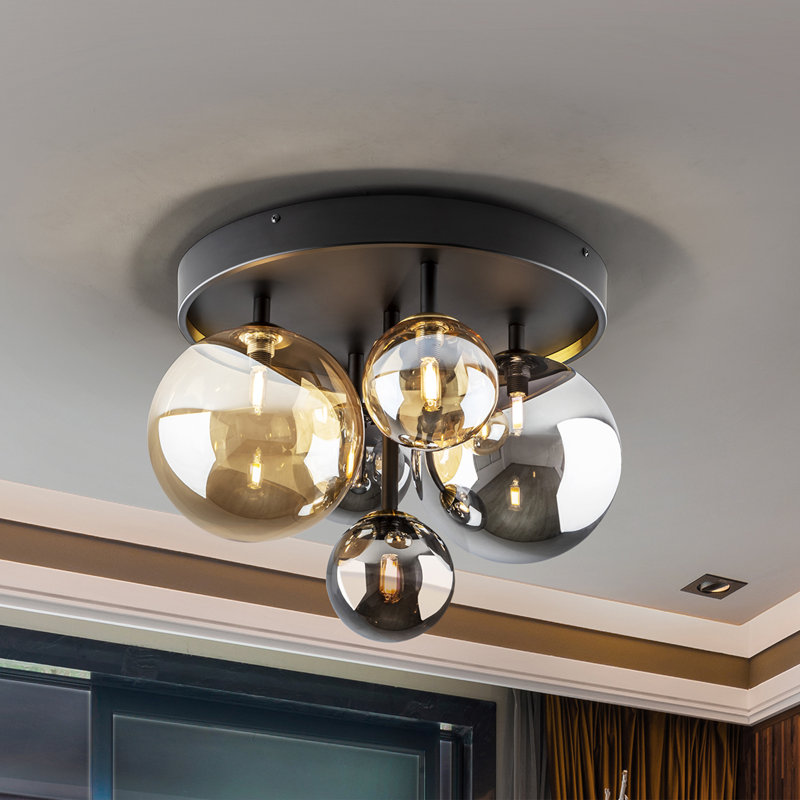 Catalie Glass Semi Flush Mount