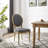 Baril Upholstered Oval Back Side Wood Chair-954866528