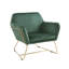 Chaise d'appoint en velours 29,5 "avec base en métal-1715321454