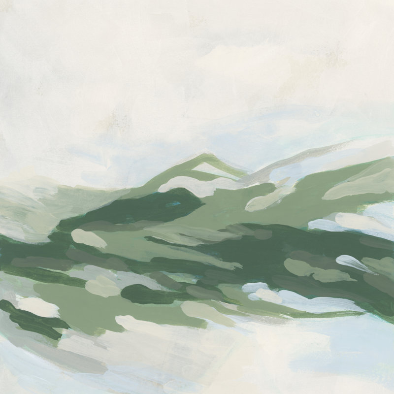 Emerald Foothills I by June Erica Vess - Wrapped Canvas Print, 30cm H x 30cm W