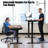 Bartman Adjustable Metal Base Computer Table