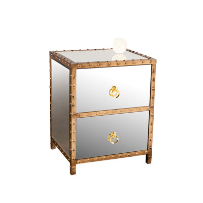 Potts 14'' W Metal Nightstand