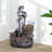 23.62"H Resin LED Fountain With Gooses Statue