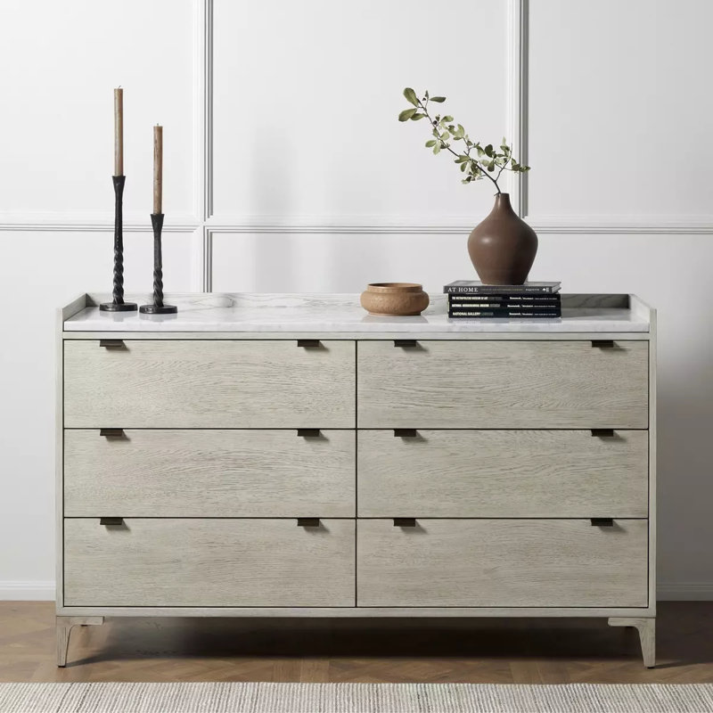 Viggo 6 Drawer 60" W Double Dresser