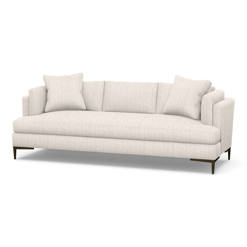 Aiden Upholstered 90.5'' Sofa, Antique Bronze, Perigold Poros Eggshell