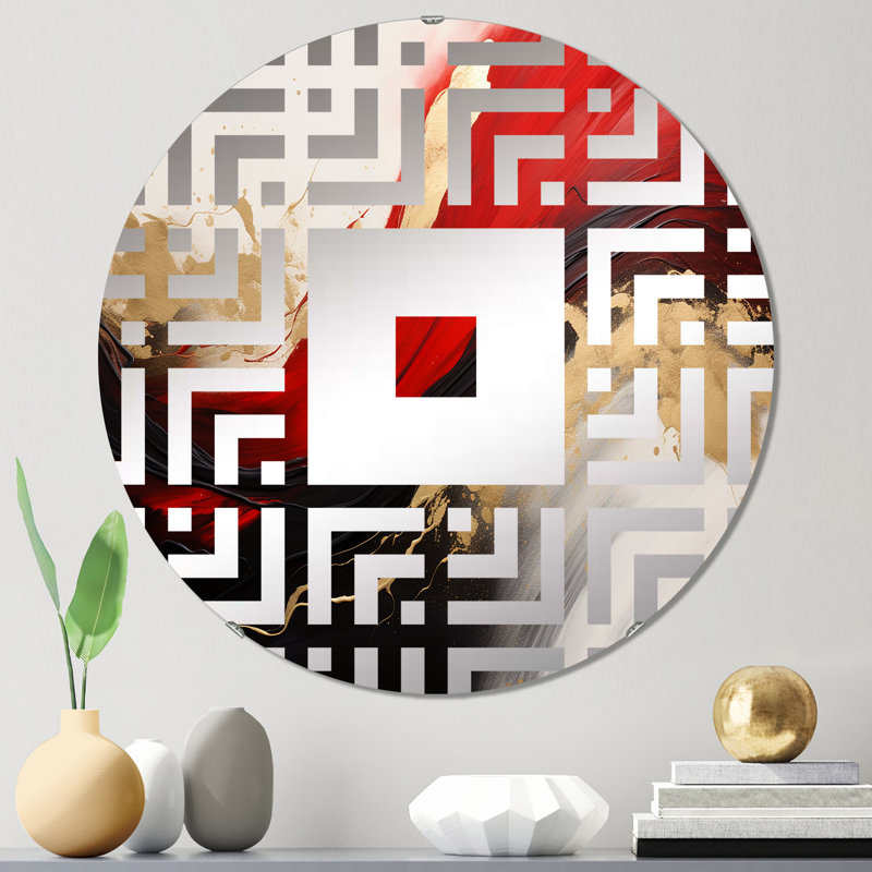 Gtle - Miroir mural carré, 23,6 po x 23,6 po