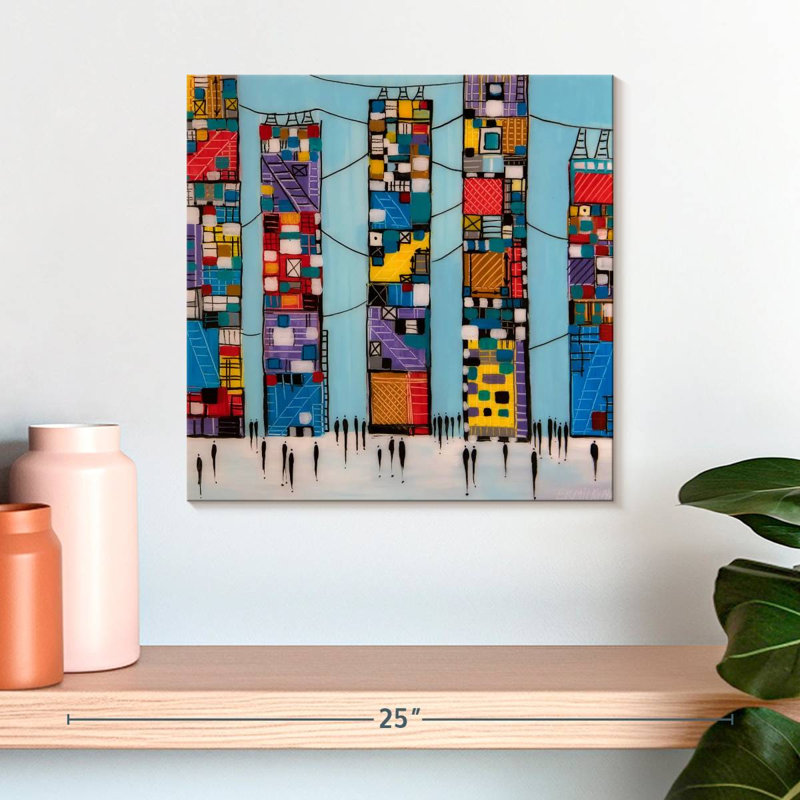 Lilie Blue Sky I, 16" H x 16" W