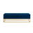 58.6" Front Organizer Bench In Navy Blue Velvet With Storage Space Hallway Shoe Spacious Interior-1915423677