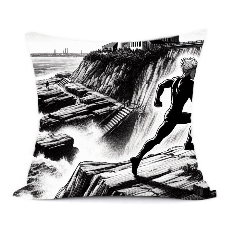 Abstract Reversible Throw Pillow