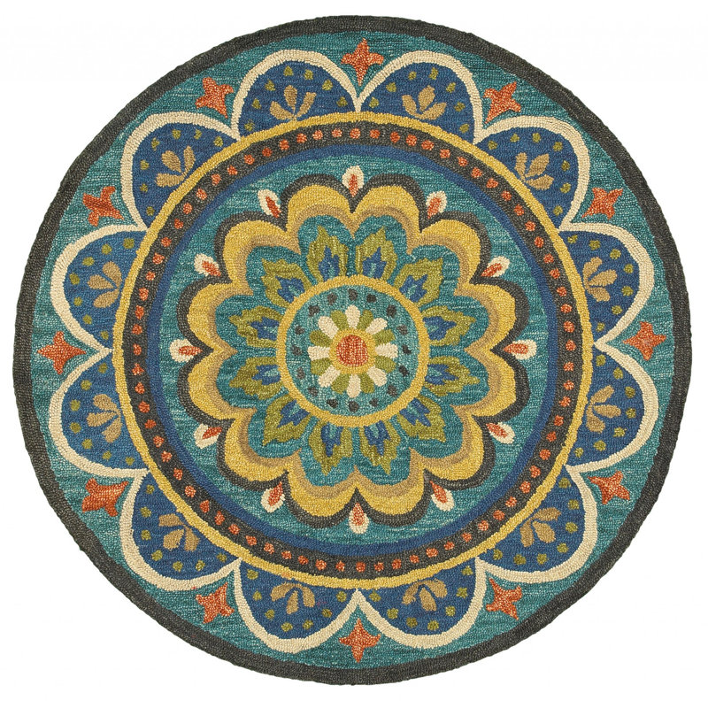 Tapis 100% laine Owensboro, Rond 5 pi