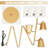 65'' Gold Tree Floor Lamp