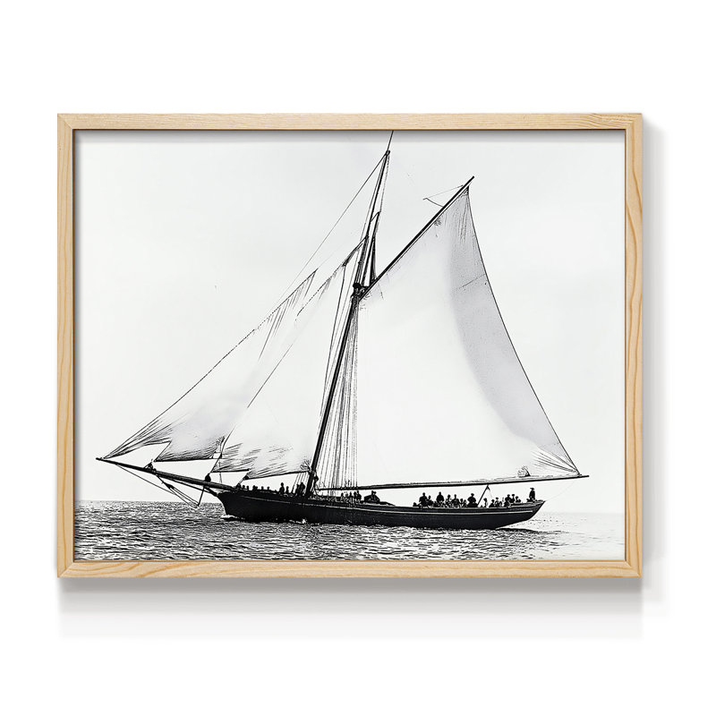 Série nautique - XLV III - Reproduction encadrée - Restickable, Naturel, H 11 po x l 14 po