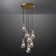 7-Lights Raindrop Solid Thick Glass Pendant light