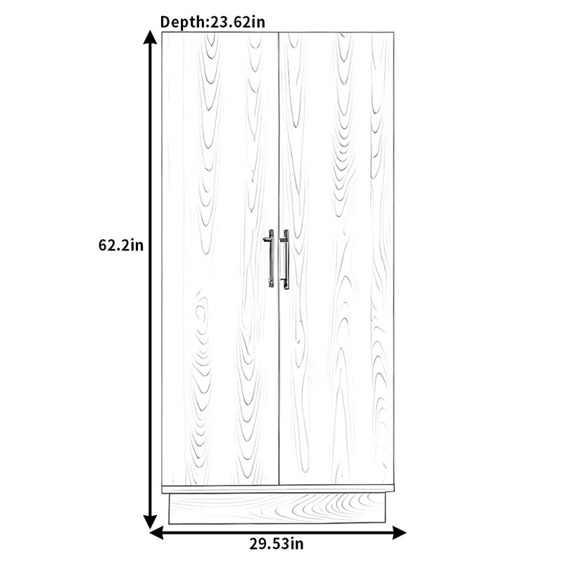Armoire moderne et simple en bois