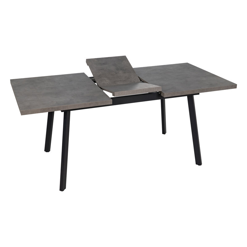 Aasiah Metal Base Dining Table, Grey