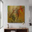 «Arty Beast 1» par Karen Smith, art mural en métal doré, 24 po x 24 po-133337015