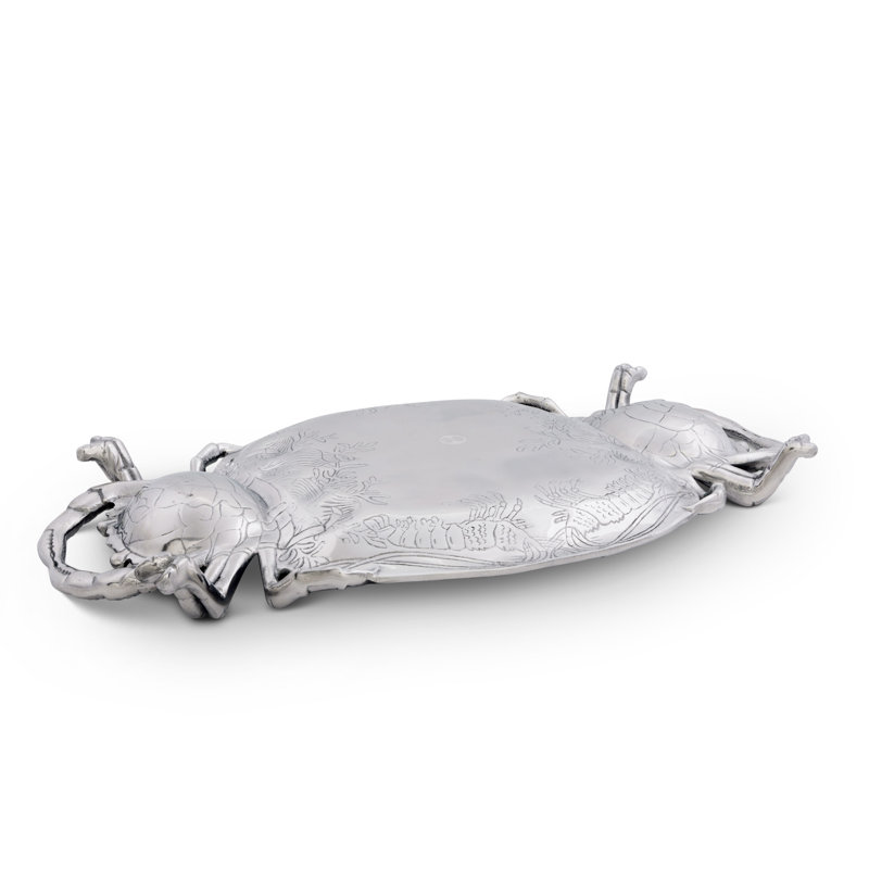 Arthur Court Designs Coastal Aluminum Platter