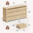 Jarne 63" Wide Natural Wood 9 Drawers Dresser Modern Dresser Chest For Bedroom Living Room, Natural Oak
