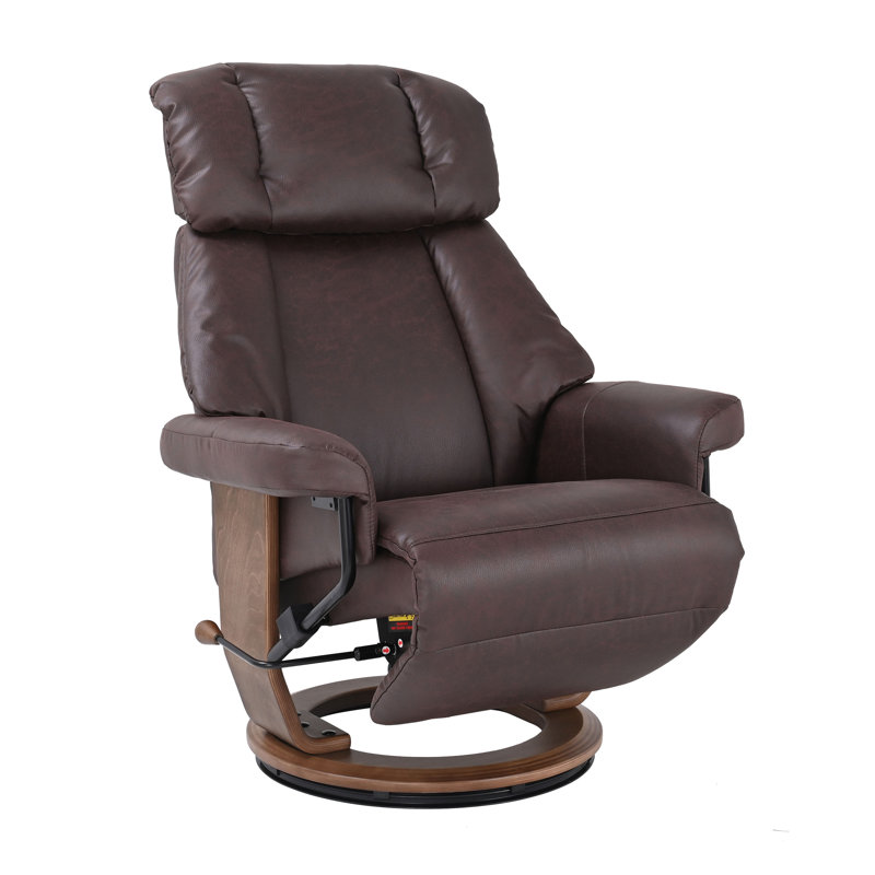 Theodora Recliner With Footrest - Brown, Brown