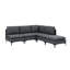 Canapé modulaire rembourré avec pieds en métal-1476495244