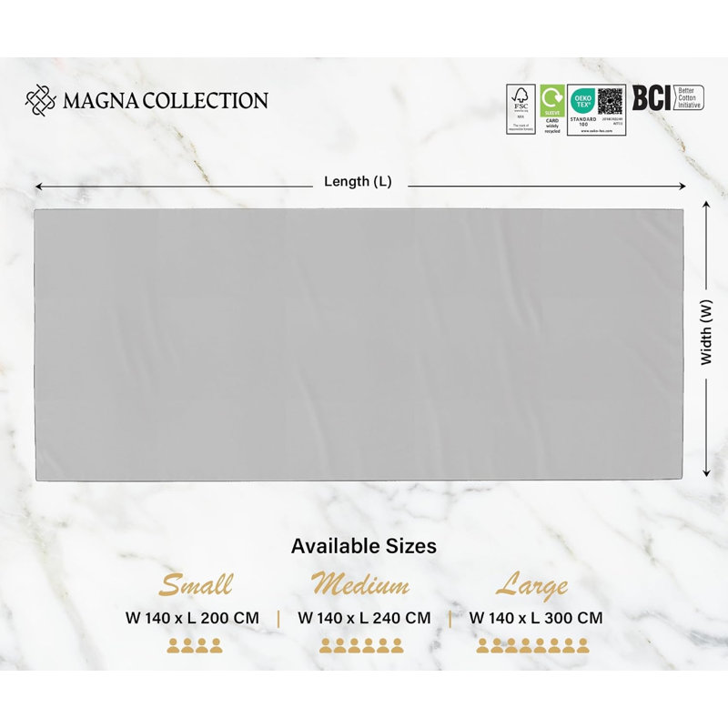  Rectangular Table cloth 140x200 cm – 100% Cotton Red Tablecloth– Washable & Reusable – Ideal for Christmas, Dining, Parties and Seasonal Decor