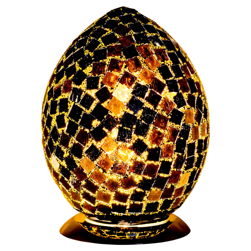 Mosaic Glass Egg 30cm Novelty Lamp