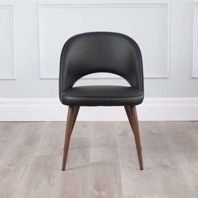 Chaise d'appoint rembourrée en similicuir Kanthan
