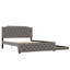 Lit plateforme tapissier avec lit gigogne-118090233