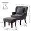 Fauteuil capitonné et repose-pieds HIMO de 28,3 po de largeur-69428566