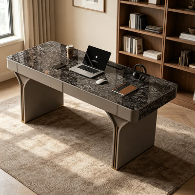 Light Luxury Modern Solid Wood Desk