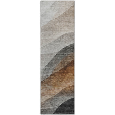 Premium Machine Washable Melvin AMF1176 Swirls Rug