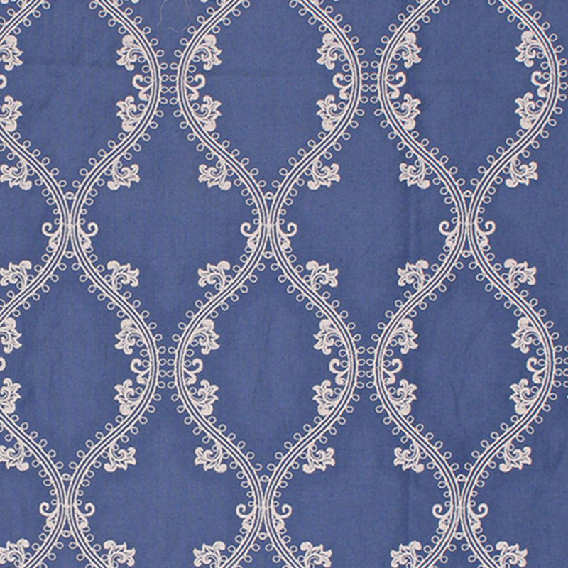 Prive Oakville Trellis Linen Blend Fabric, Cornflower
