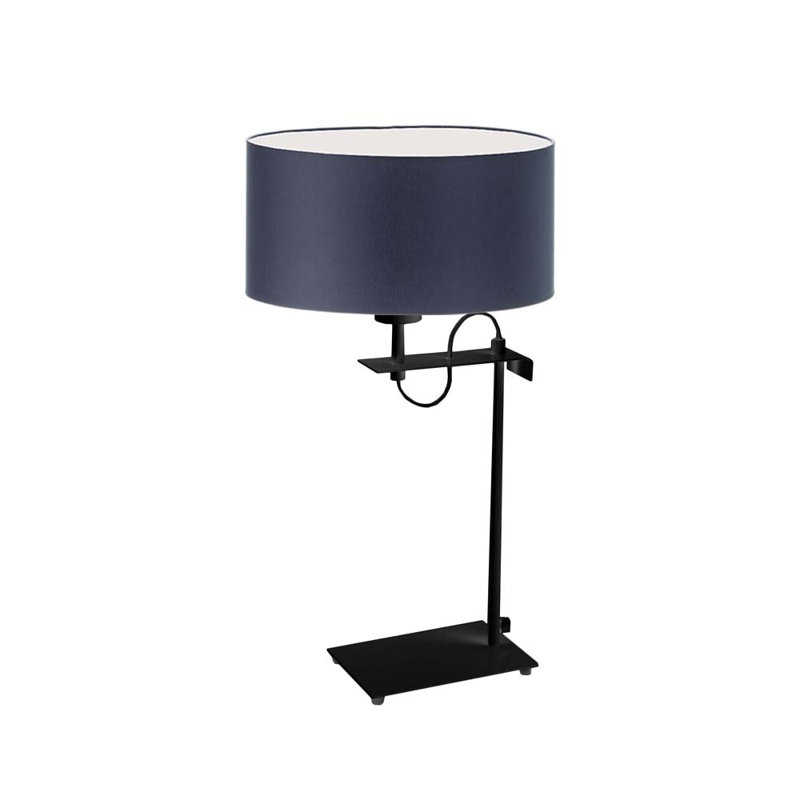 Arlena Metal Desk Lamp, Navy Blue, Black