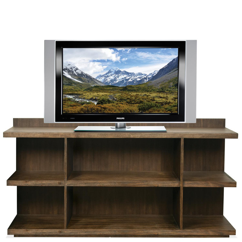 32.5" H X 66" W Solid Acacia Wood Library Bookcase, Brushed Acacia