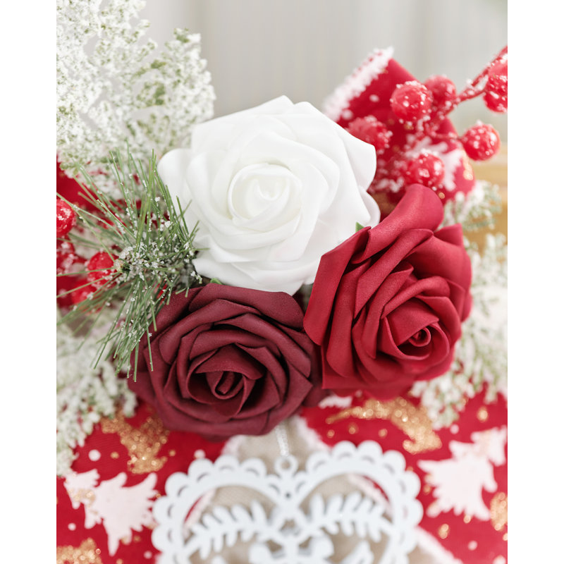 Faux fleuron enneigé