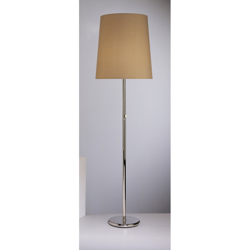 Buster Floor Lamp, Polished Nickel, Fondine