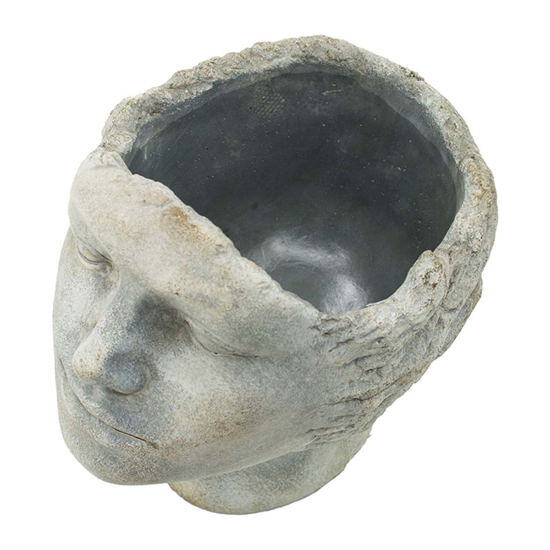 Ladbroke Statue Planter, 9.4" H x 7.1" W x 8.7" D