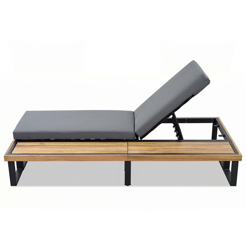 Outdoor Chaise Lounge Chair Set for Ultimate Relaxation and Style, Gray