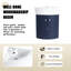 Meuble-lavabo 16 po avec lavabo, meuble-lavabo flottant 16 po pour petit espace, meuble-lavabo simple, meuble-lavabo moderne, ensemble d'armoires murales bleu marine