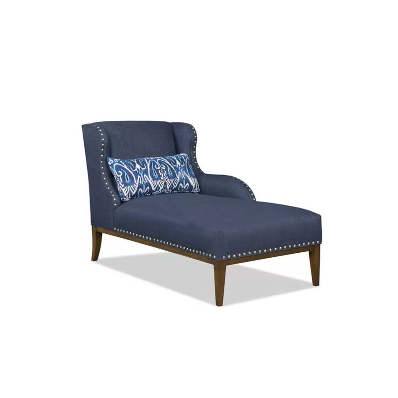 Chaise moderne de style méditerranéen, Chaise longue à accoudoir gauche