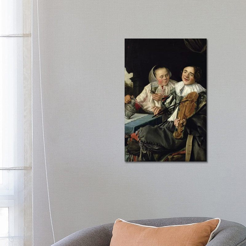Merry Company, 1630 by Judith Leyster - Wrapped Canvas Painting, 66.04cm H x 45.72cm W  x 1.91cm D